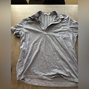 Criquet Polo Shirt in blue white stripe